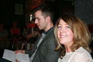 Jamie O Connell launches our group anthology, What Champagne Was Like. An excuse was had to get hair made big by Rozzie.