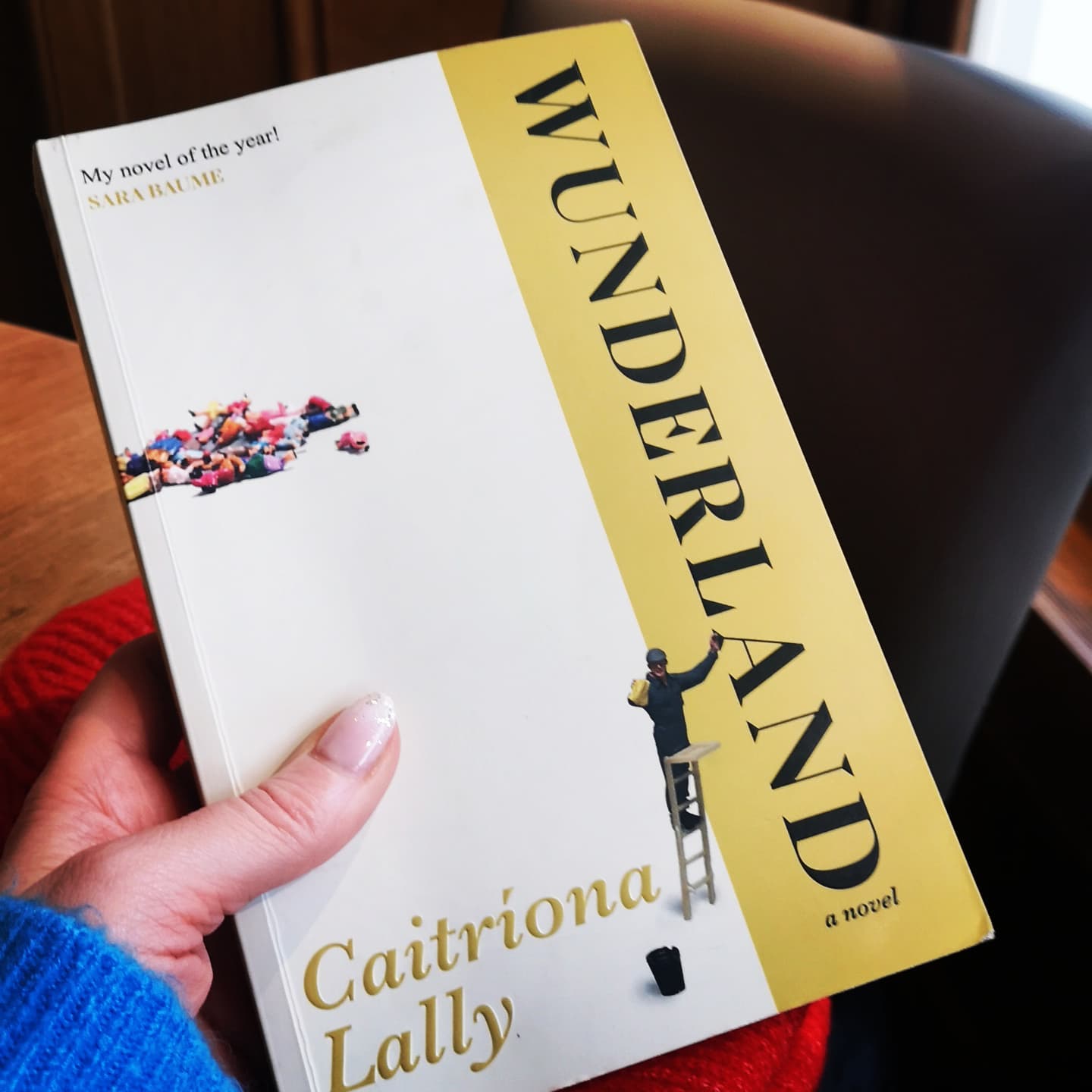 Wunderland by Caitriona Lally.
I love when you get a gift of a book that you maybe would not have picked up yourself. Thank you to @hamsterfox, fellow book-nerd and very fast reader too.
I've heard of Caitriona Lally, of course. She's won some pretty big writing prizes and Wunderland is her 2nd novel.
I really really liked many things about this book.
I admired Caitriona's ability to tell a unique, often untold and not understood story of depression, mental lllness and suicide. Yes, it's a hard read but I read it quickly.
The story centres around a brother and sister. The brother has been effectively banished by his family to Hamburg and his sister stays with him for 6 days. Roy, the brother is a cleaner in a Wunderland museum, a museum of miniature lands and people. Gert, the sister is running away from her married life, her children and her husband who suffers from depression and has attempted suicide many times.
Gert and Roy rub off each other in bad ways. They annoy each other. At times they dislike each other.
Roy is also odd, different, strange. He is building his own miniature world in his bedroom which culminates in a wonderfully paced ending. And the ending is great. It dangles a small bit of hope yet it reminds us we can never run away from what's in our own heads. What's in the head needs to be dealt with first.
As I said I did really like this. Caitriona writes inner thoughts superbly. At times I thought the inner thoughts could have been pulled back a bit and I would have liked to see why Roy and Gert were so wounded. Their parents were quite normal. But maybe that's the point.
@newislandBooks
